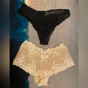 Chantelle and Wacoal Lace Panties Set